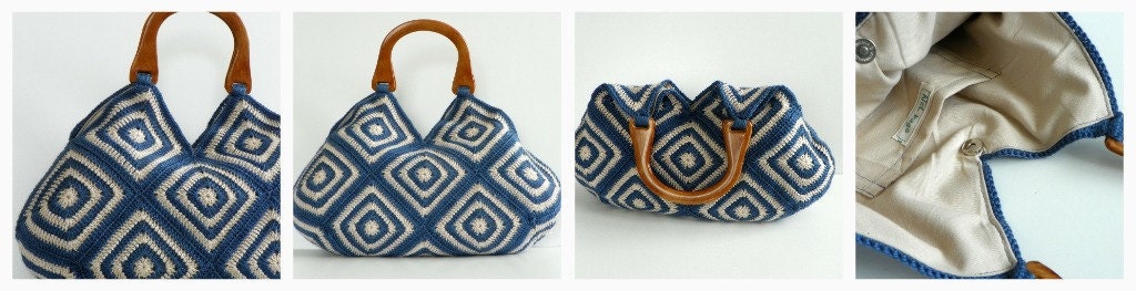 Crochet hand bag, granny square, fall autumn fashion, Striped Crochet bag, Summer Bag Afghan Crochet Bag, Handbag, christmas gift idea