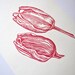 Tulip Original Art Lino Print UK