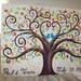 Wedding Guestbook thumbprint tree Canvas.....18 x 24......165- 185  guests
