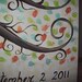 Wedding guest book thumbprint tree....300 guests