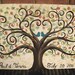 Wedding guest book thumbprint tree.........22 x 28  Canvas.......200-300 thumbprints