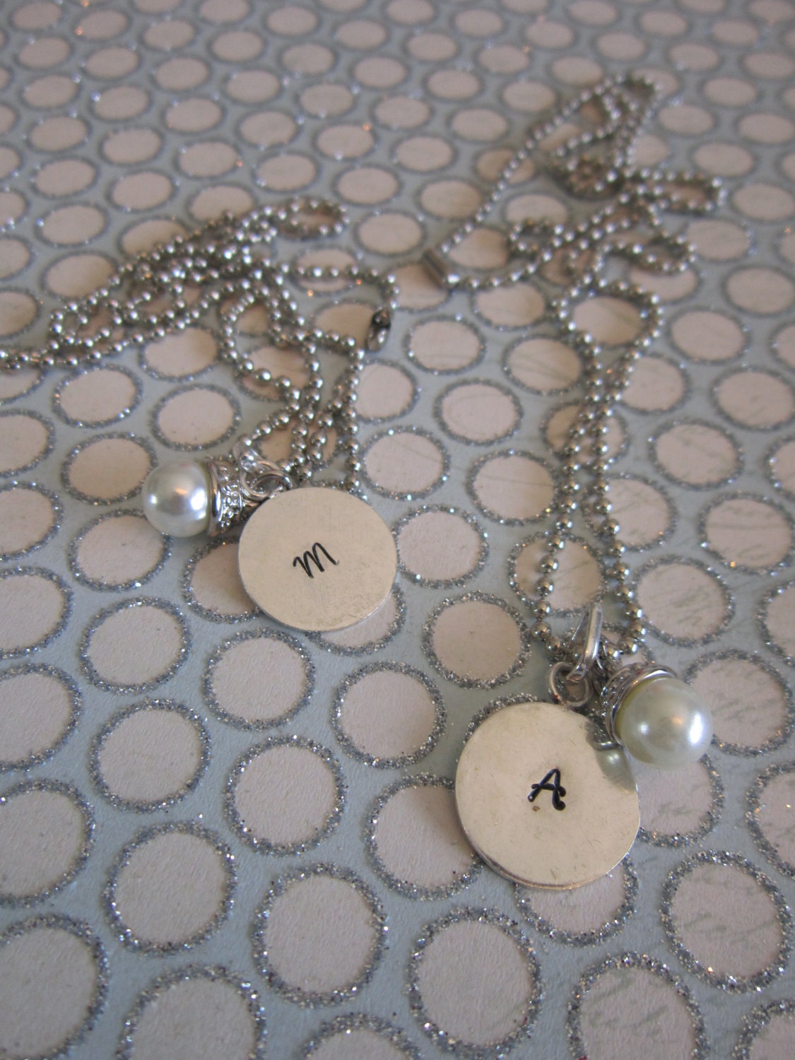 Personalized Hand Stamped Initial Necklace