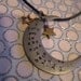 I love you to the moon & back Hand Stamped Moon and Stars Necklace.