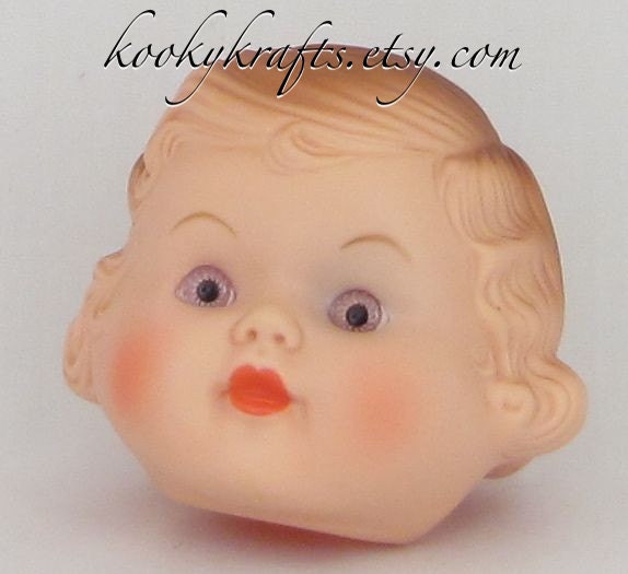 Girl Doll Head New Old Stock Vintage