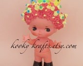 Vintage Plastic Doll Miss Noah Faux Cake Hair