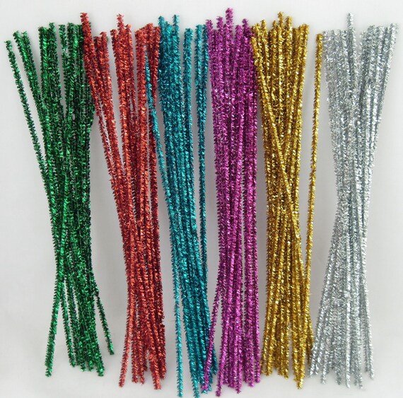 Buy pipes gift baskets. - Pipe Cleaners Tinsel Stems 100 in Mixed Colors