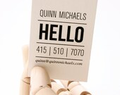 Quinn: Letterpress Calling Cards - Set of 50
