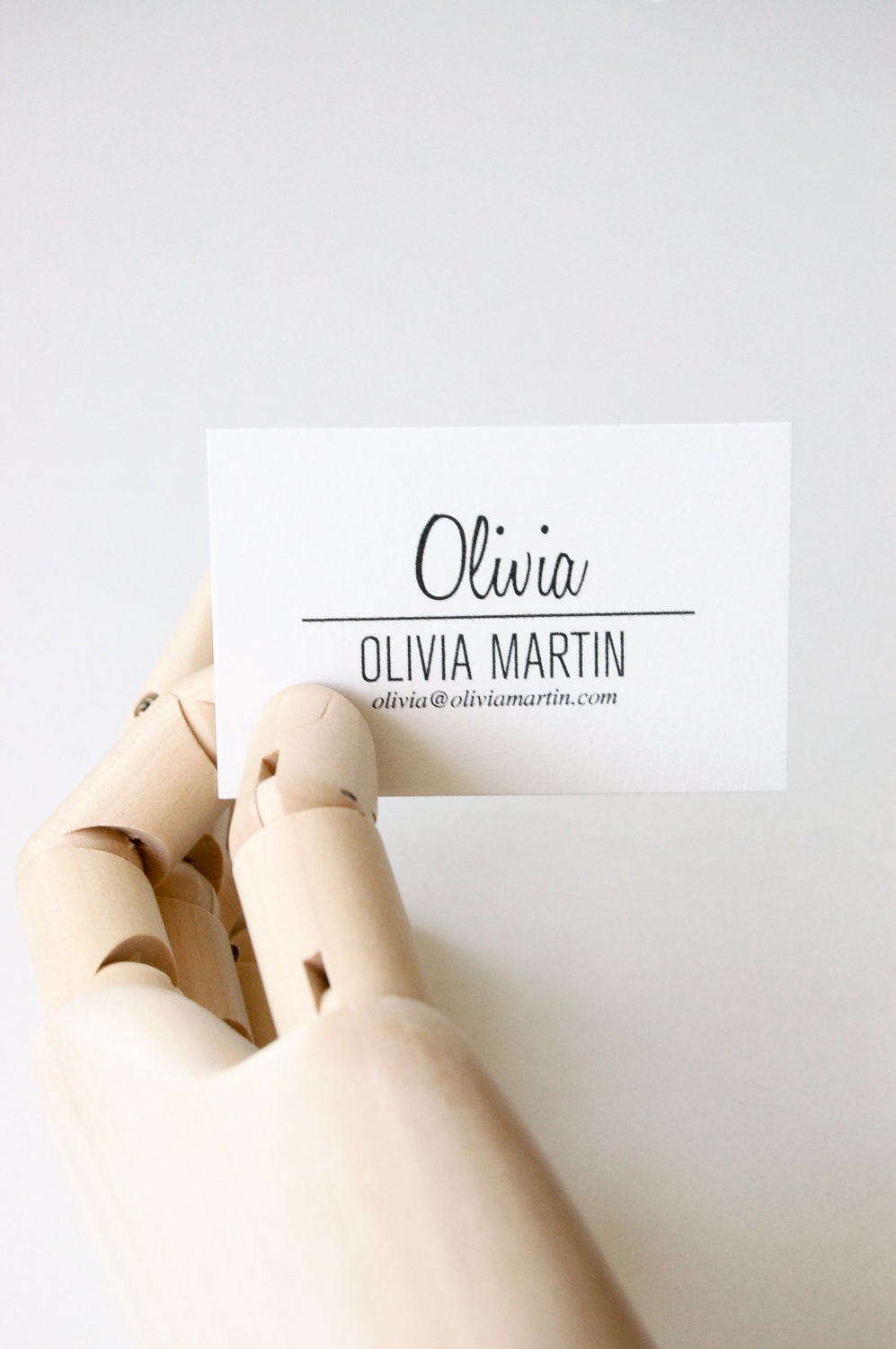 Olivia: Letterpress Calling Cards - Set of 50