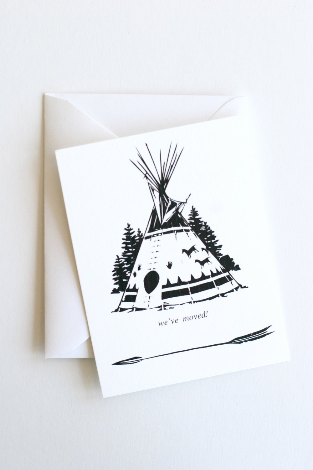 Dwelling: Letterpress Moving Announcements (set of 8)