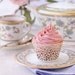 50 Lace Cupcake Wrappers Liner - WHITE Ivy Vine