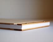 wood guest book custom wedding personalized bridal engagement rustic modern // pine 60 pages