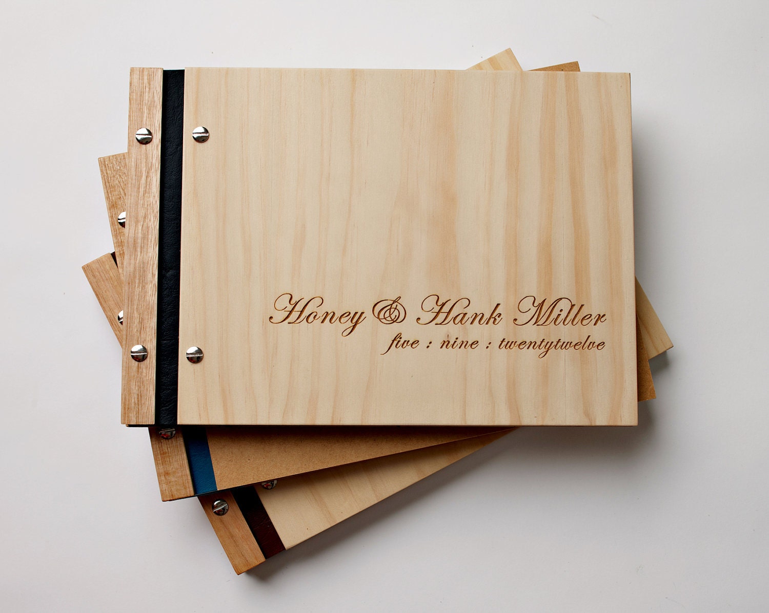 custom wedding guest book personalised album engagement gift anniversary guestbook  // modern wedding