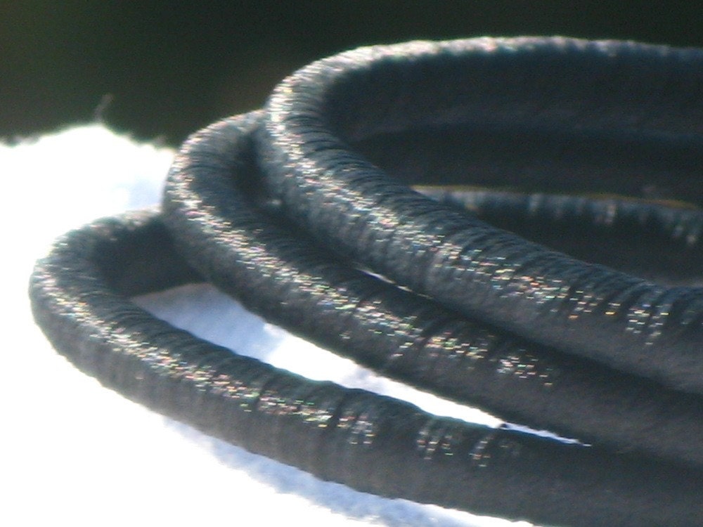 10 Solid Black Silk Thread Wrap Bracelet Bangles - Women Handmade Jewelry very Lightweight - Indian Bangles Perfect For Summer,Winter