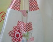 Canvas Tote Bag By Dreamy Vintage Sheets on ETSY
