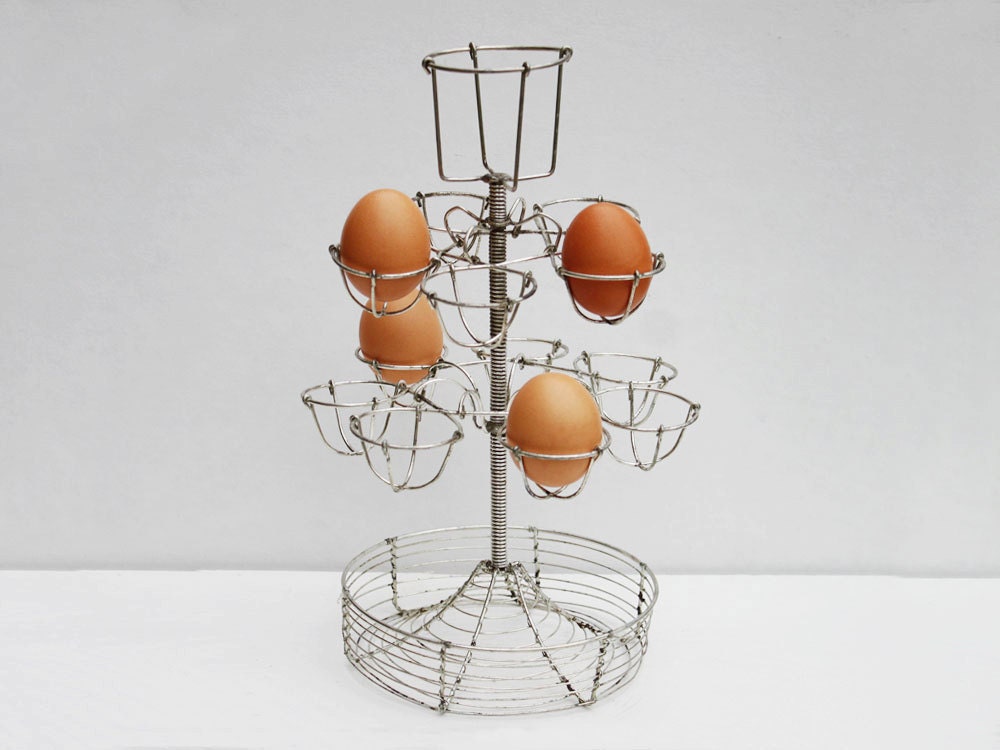 French egg stand: Vintage French bistro stand
