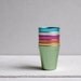 Small retro tumblers, A set of 6 tiny aluminum tumblers