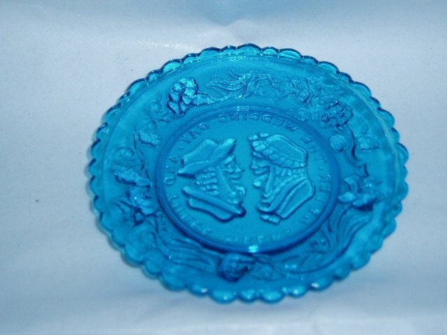 Westmoreland Glass Cup Plate Married Couple Arguing