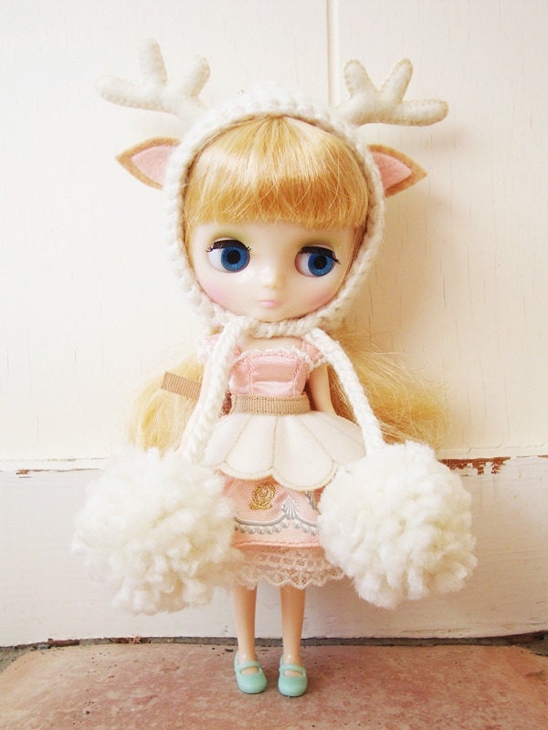 Middie deer pixie hat (frost)