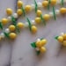 50s Dangling Lemons Necklace & Earring Set (3 pieces) free shipping stateside