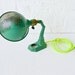 Vintage Bvyrant Industrial Lamp w/ Neon Yellow Net light Cord