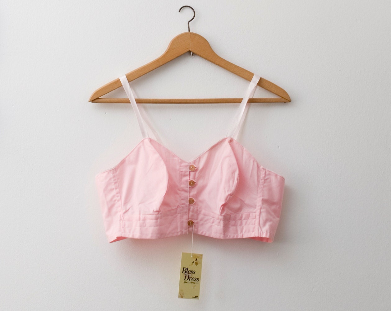 1940 pink bullet bra bombshell NOS Vintage in 38B to 40B sizes - blessthatdress
