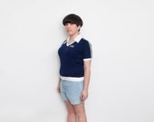 Blue Polo Shirt with Lakers logo NOS vintage
