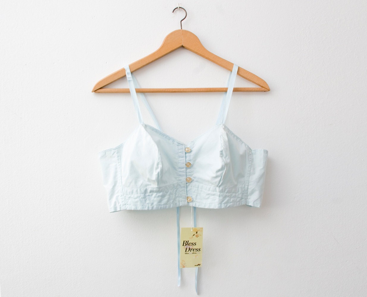 1940 baby blue bullet bra bombshell in M size