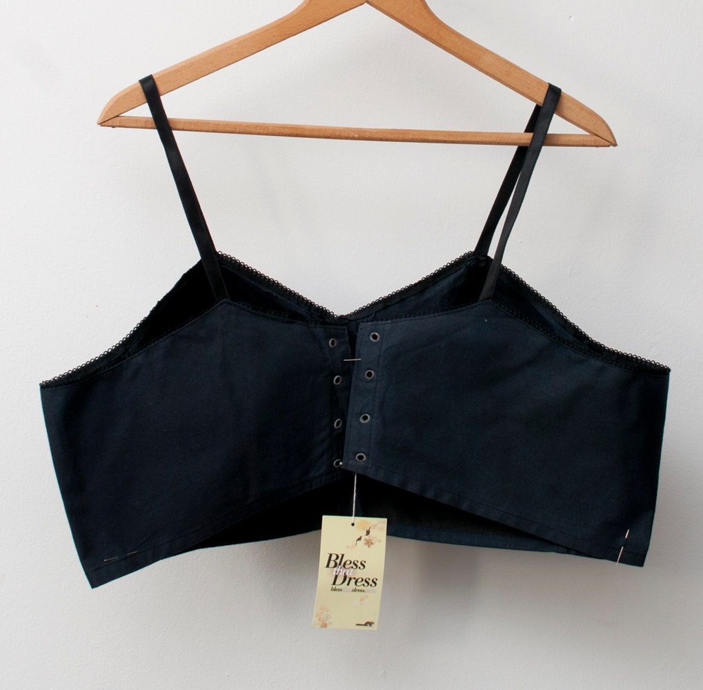 1940 black bullet bra bombshell dead stock Vintage lingerie
