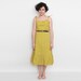 Size S and M Yellow Floral Summer Dress NOS Vintage