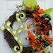 Custom Fall wreath Halloween and Thanksgiving A,B,C,D,E,F,G,H,I,J,K,L,M,N,O,P,Q,R,S,T,U,V,W,X,Y,Z