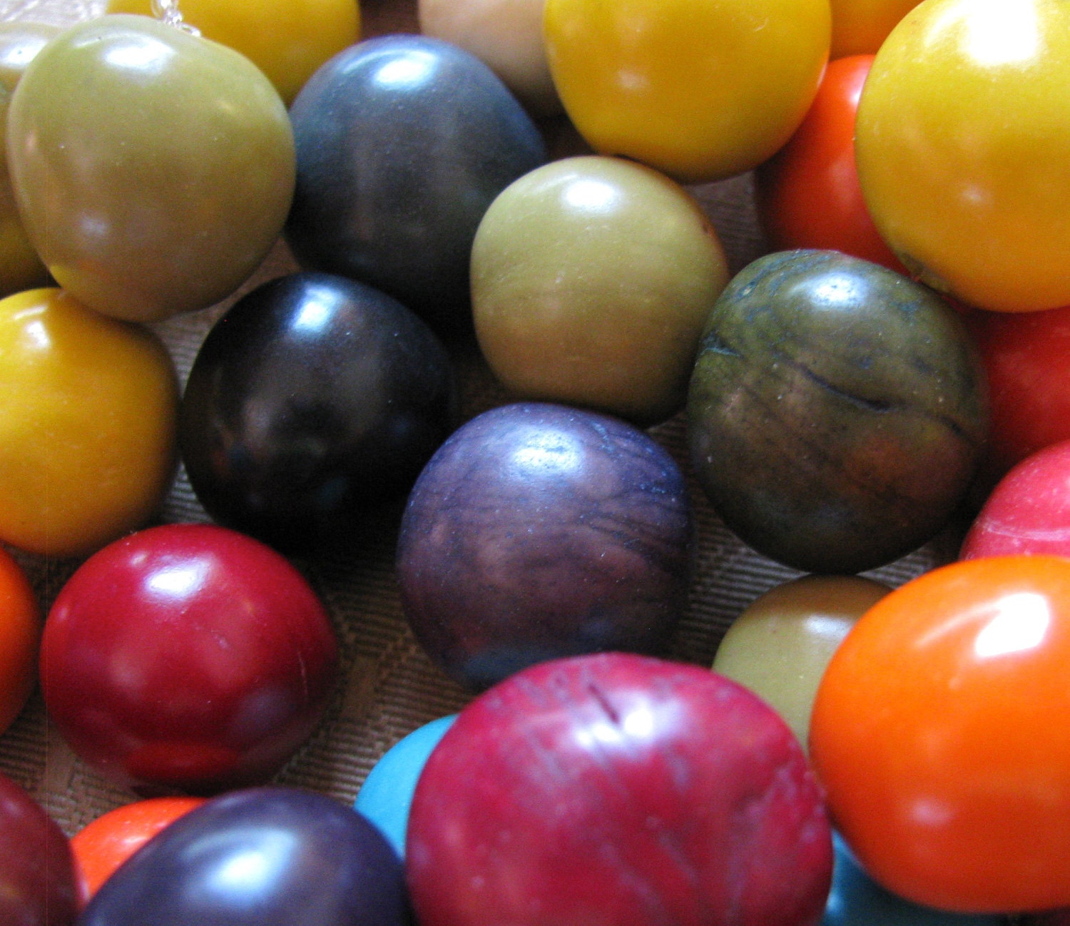 Bombona Beads, Pambil Beads, Mixed Color Beads, Organic Beads, Natural Beads, EcoBeads