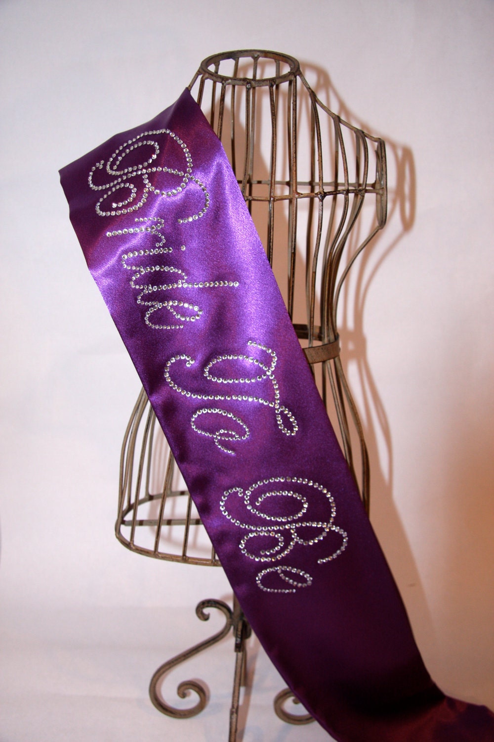 READY TO SHIP - Bride To Be- Bachelorette Sash - Royal Purple