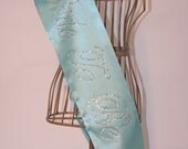 READY TO SHIP - Breakfast At Tiffany's Bride To Be- Bachelorette Sash - Tiffany Blue