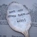 Weed vintage garden spoon marker
