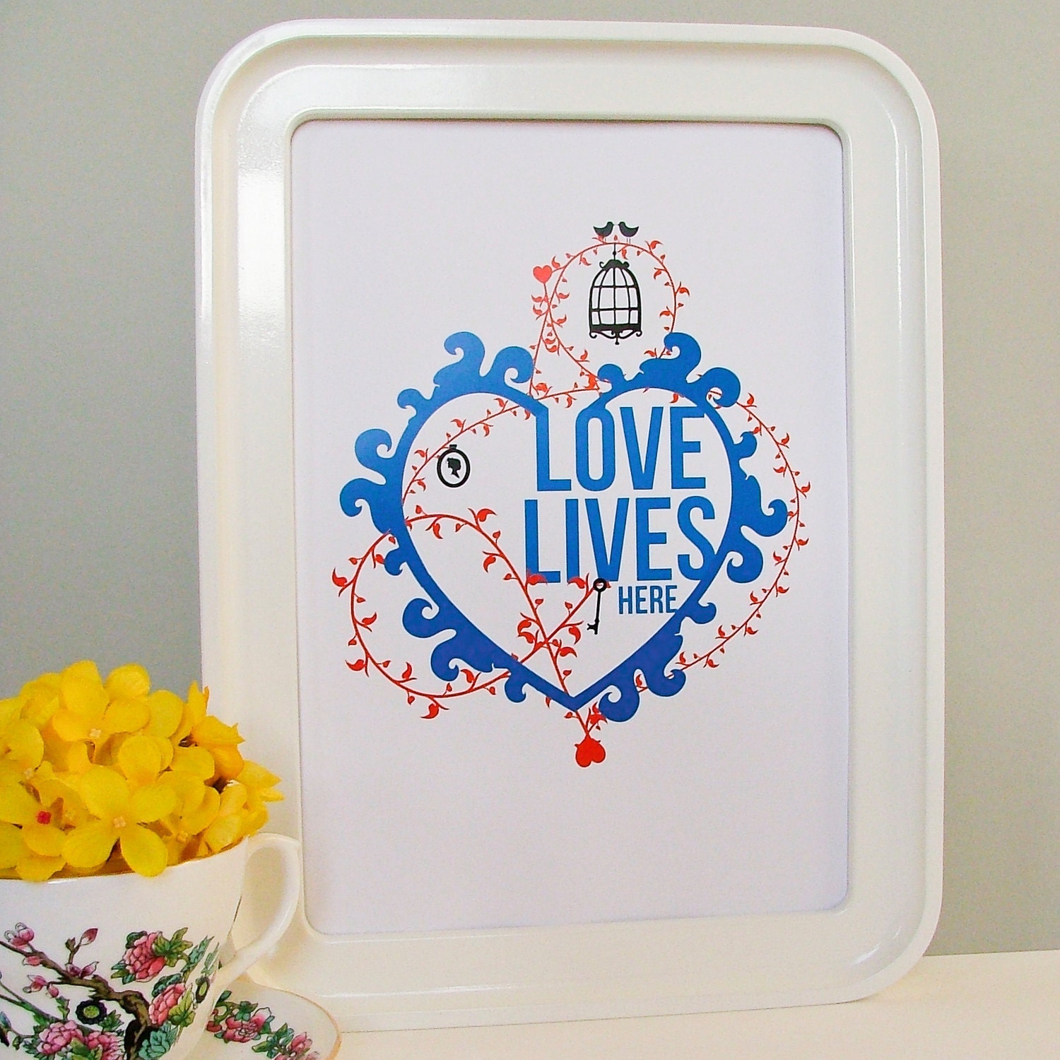 Love Lives Here Art Print