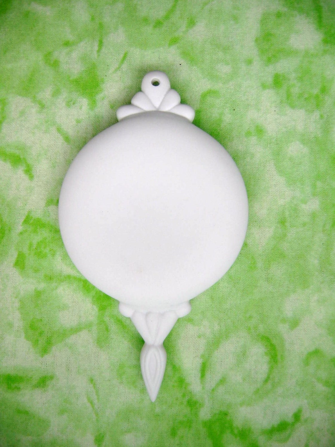 Ceramic Bisque, or Porcelain, Ornament for Tole Painting, DIY, Supply