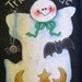 Halloween, Tole Painted, Ghost, Trick or Treat, Framed in Bright Green