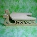Unfinished Wood Sled 12 inches Long with Scrolled Runners
