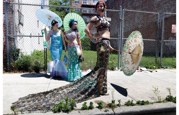 Black & Green Mermaid Costume- Ariel, Sea Nymph, Water Sprite, Coney Island Mermaid Parade