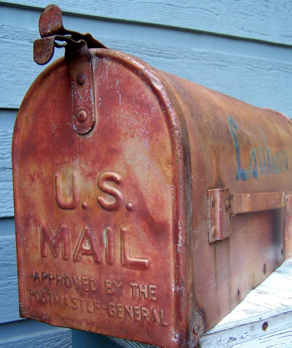 Large Old Rural Farm Mailbox by OldTimePickers on Etsy