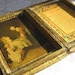 Vintage House Blessing Florentine Gilded Wood Hinged Box Frame Diptych Art Nouveau