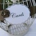 Birdcage Wedding Card Holder in an Beige finish with Brown Accent details