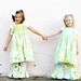 2 Piece Set Pink Church Flowers Knot and Peasant Pants Sizes 6-12 month, 12-18 months 2t, 3t, 4t, and 5