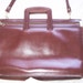Vintage Leather Briefcase Attache Satchel Laptop Computer Office Bag 80s Eighties