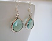 Silver Filled Erinite Dangle Earrings - Also Available in Gold, Bridal Earrings , Bridesmaid Earrings, Wedding Jewelry