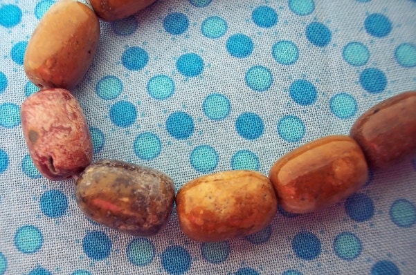 Beads Petrified Wood Natural Semi Precious Gemstone Beads Zen Wabi Sabi Wooden
