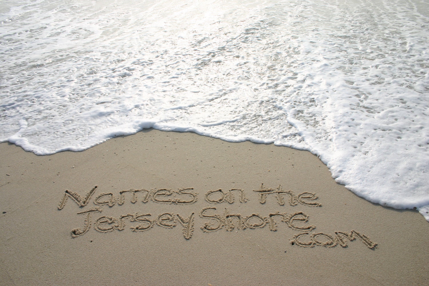 Message in the Sand Jersey Shore Gifts Custom Beach Writing