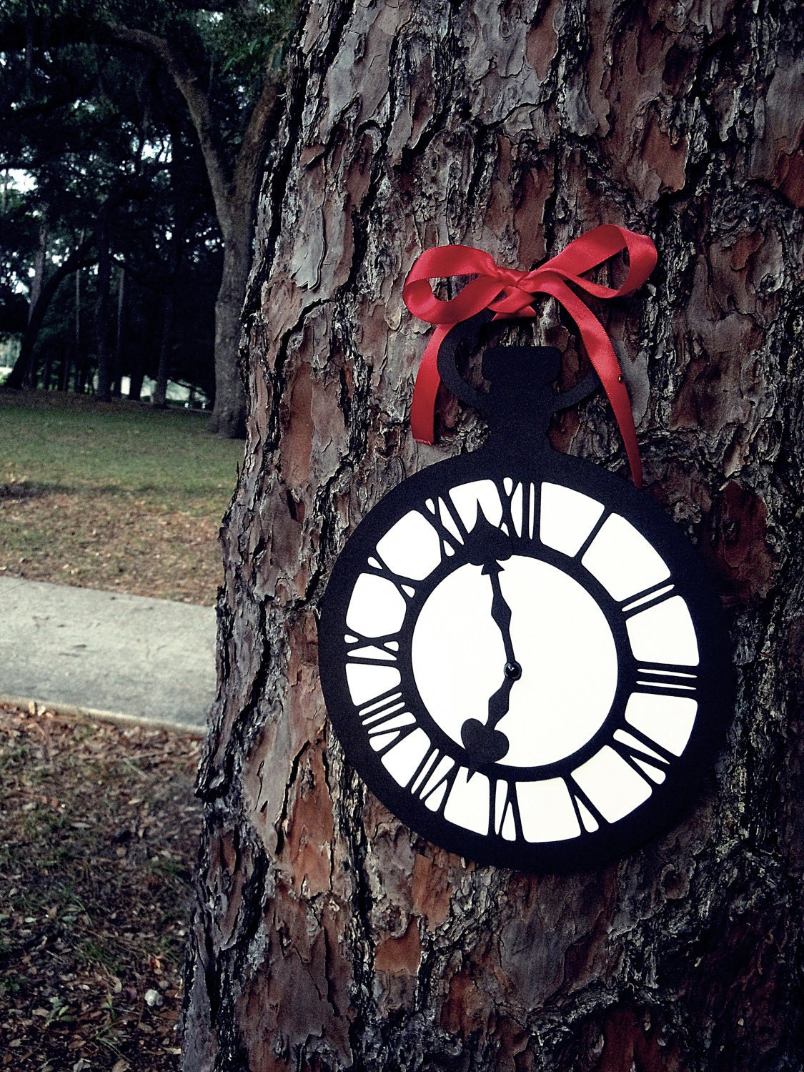 As Seen On Hostess With the Mostess Blog-Alice In Wonderland Party Decoration Pocket Watch/ Clock Set of 5