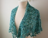 Knitting Pattern / Lace Shawl Shawlette / Soleil