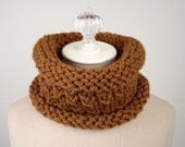 Knitting Pattern / Cowl / Nutmeg Spice / PDF DIGITAL DELIVERY
